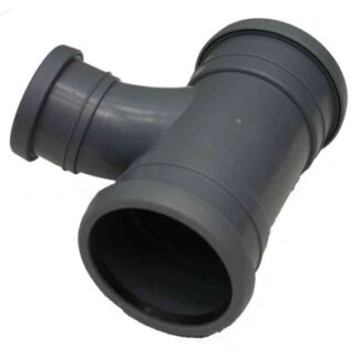 Branch pipe 110x75x90 curved 3 sleeve