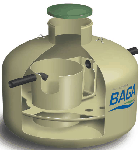 BAGA slamavskiljare 3m3