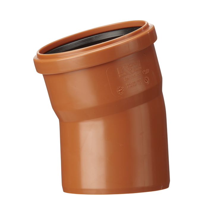 Ground bend 110x15° 1 sleeve