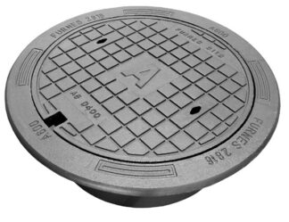 Gatubetäckning 640mm Gråjärn flytande ram med lock typ A6