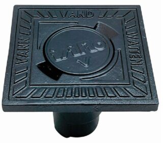 Servisbetäckning, fyrkantig, 195x195 mm, Vatten