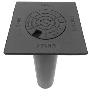 200/160 Fyrkantig Spolbrunn EVO Segjärn