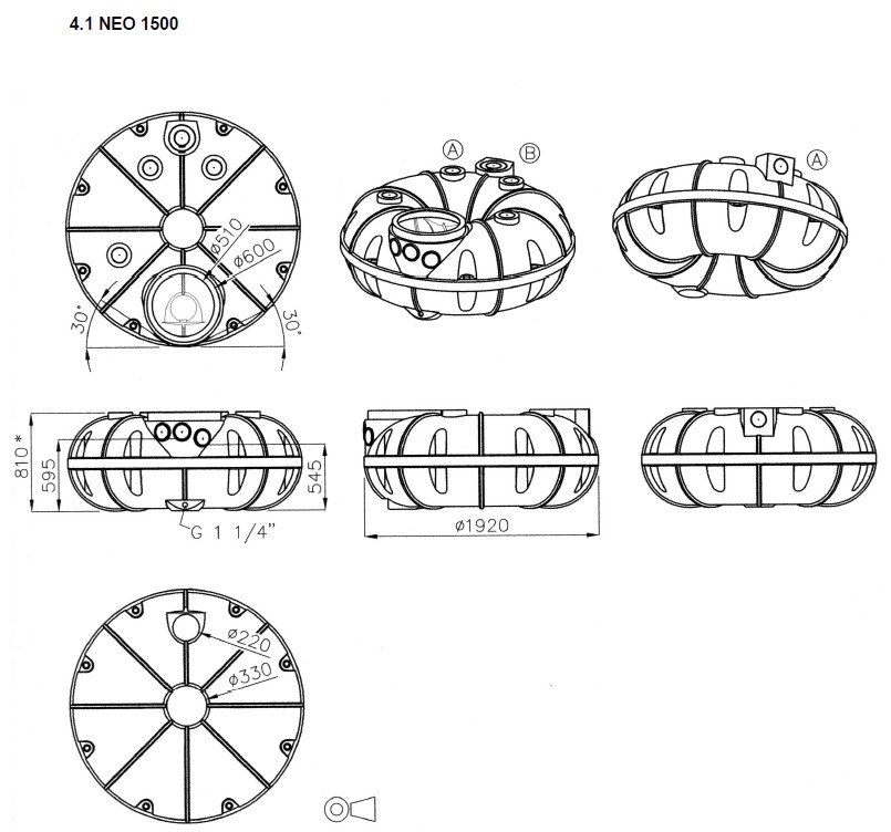 NEO Sluten tank 1500L - Bild 2
