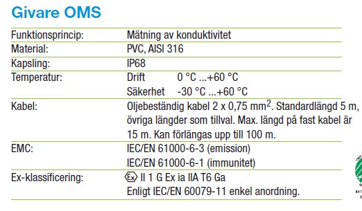 Labkotec OMS-1 med en givare för oljenivå - Bild 6