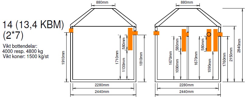 Tranåsbrunnen XL concrete sludge separator 14m³ - Image 3