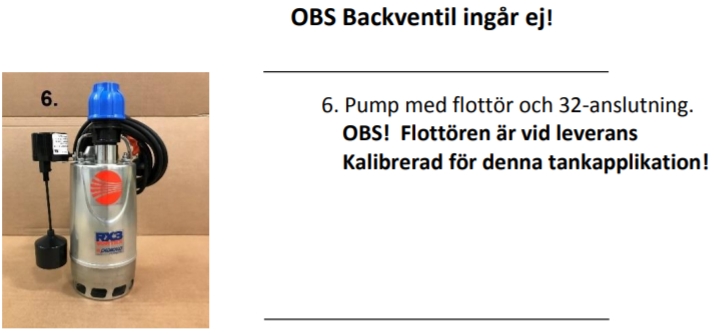 CPX Pumpkit för CPX slamavskiljare 1200 - Bild 4