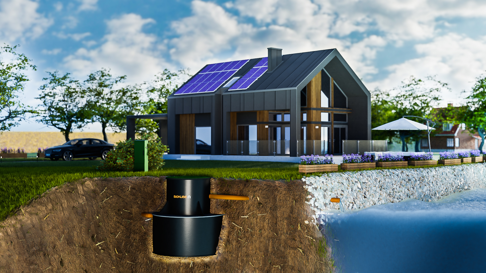 Biokube Venus Kombi 10 PE för 2 hushåll - Bild 3