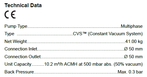 Jets Vacuumarator pump 15MB Flexi Plus 230V - Bild 3