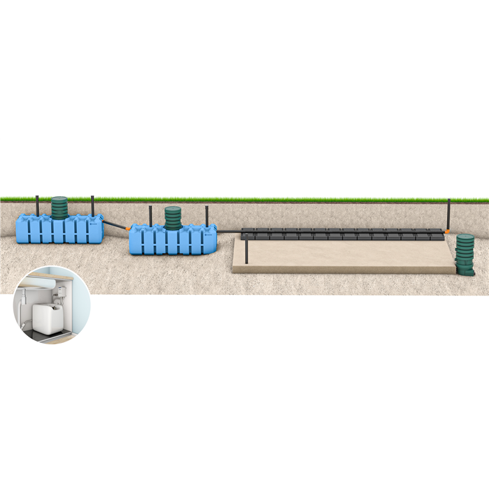 FANN INDRÄN PRO Markbädd WC+BDT 10pe EkoTreat - Bild 2