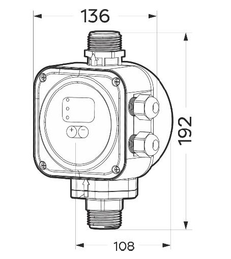 HYDRO BRIO TRYCKVAKT MED TVÅ KONTAKTER - Bild 2