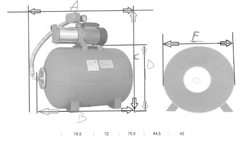 AC PUMPAUTOMAT MH 1300 INOX PREMIUM 80L TANK - Bild 3