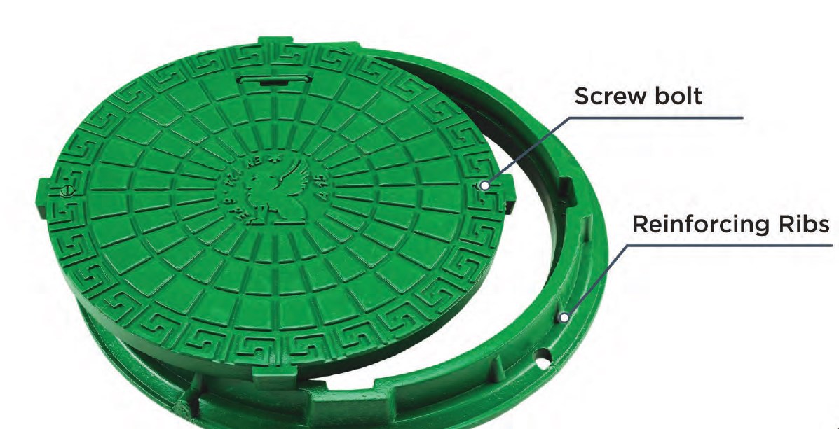 Brunnslock plast lättvikt 600/750mm A15 - Bild 5