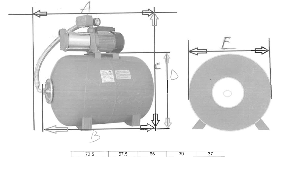 AC PUMPAUTOMAT MH 1300 INOX PREMIUM 60L TANK - Bild 3