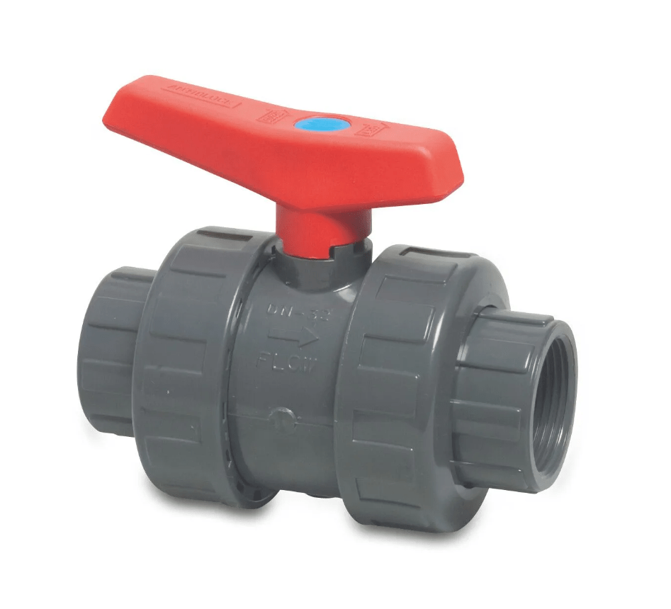 Profec kulventil PVC-U 2" invändig gänga 10bar DN50