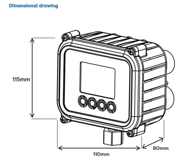 EVO PRESS control unit with 2 cables, equipped with plug and socket on the cable. - Image 2