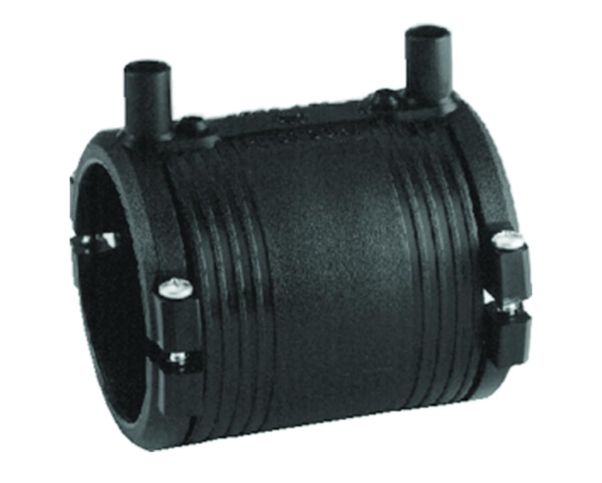 Elsvetsmuff med integrerad rörfixtur 63 mm