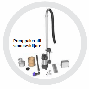 Baga pumppaket BAV 550 för slamavskiljare - Bild 2