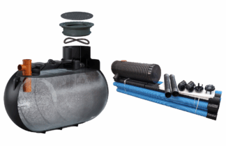 NEO slamavskiljare 2600L med infiltrationspaket 30m2