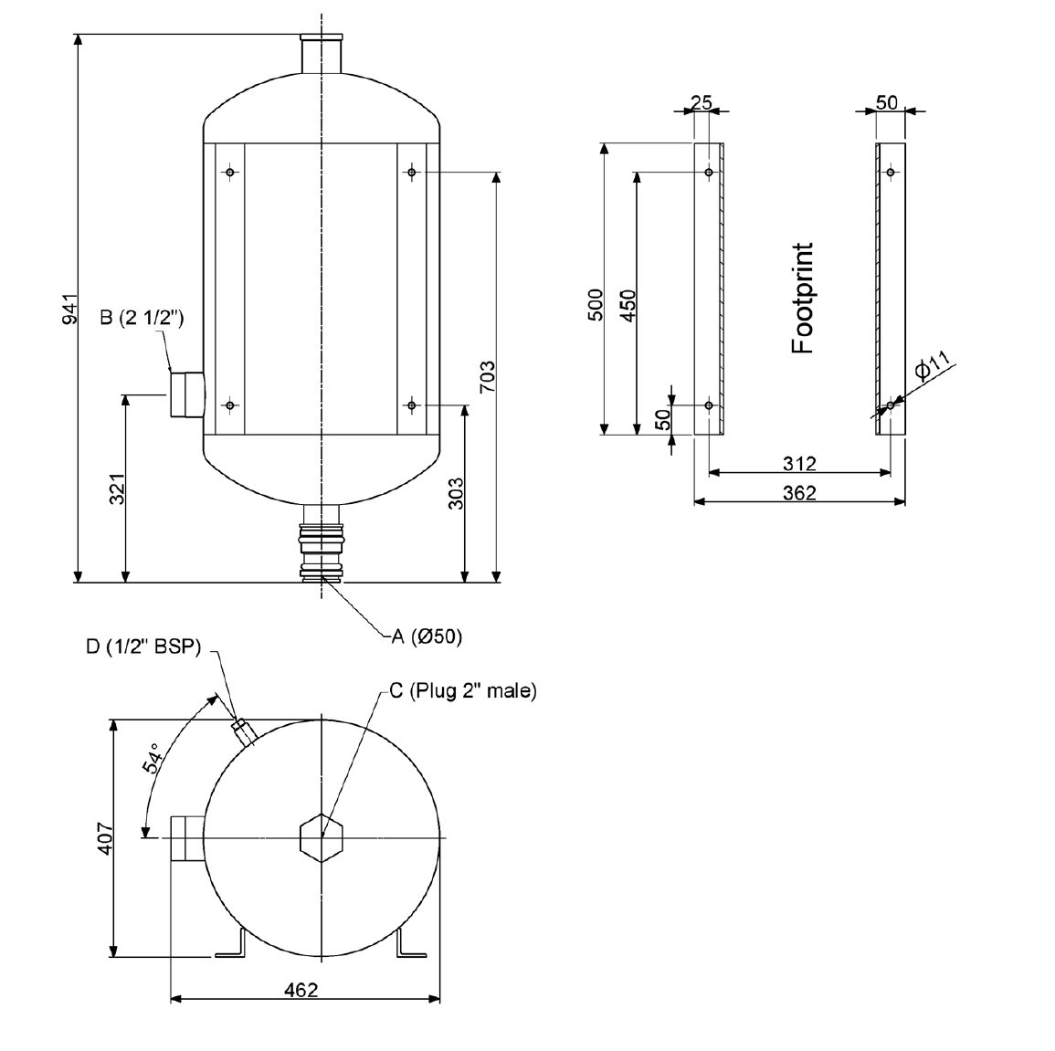Jets ackumuleringstank 50L - Bild 2