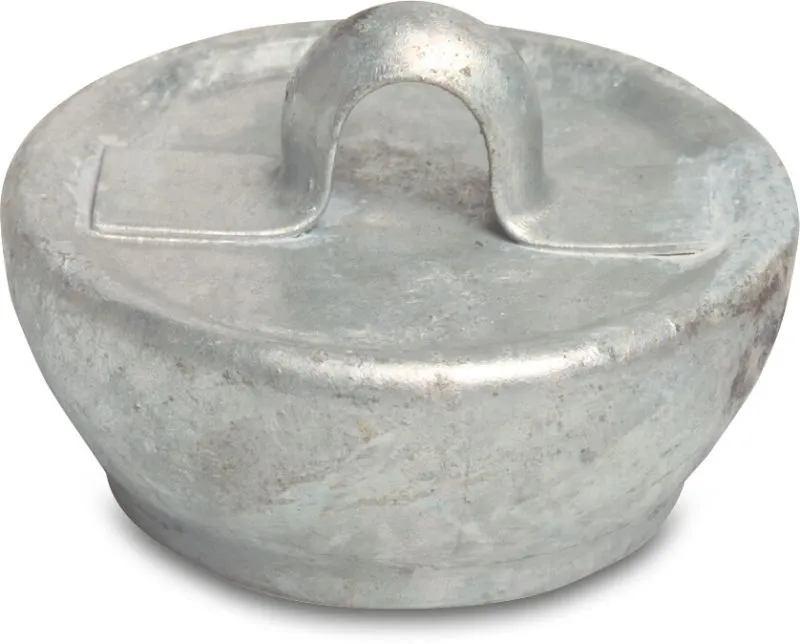 Ändstycke koppling stål galvaniserad 89 mm hane del Perrot