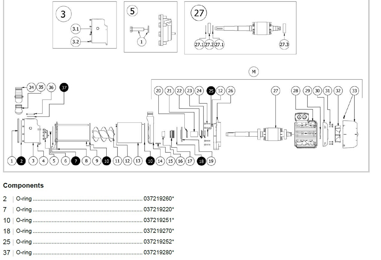 Jets O-ring kit for all Jets Edge XL and 140MB pumps - Image 2