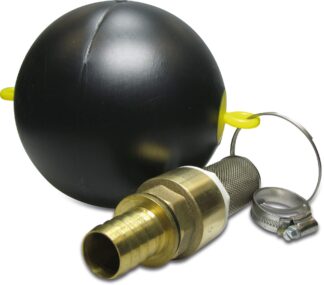 Flytande bottenventil mässing/PE