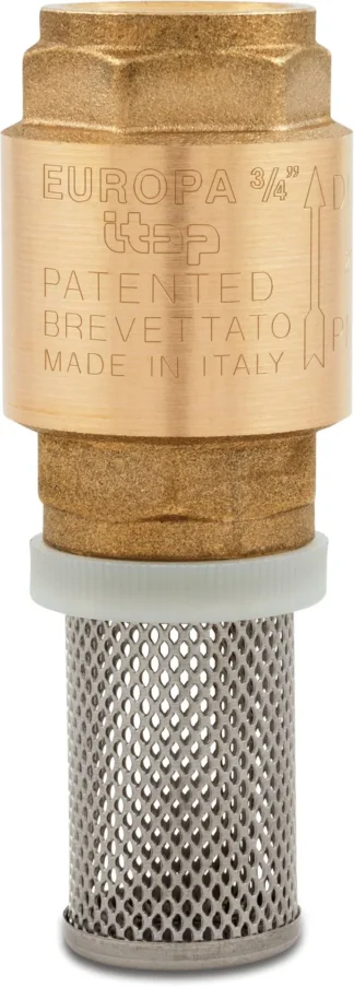 Bottenventil fjäderbelastad mässing 2 1/2", DN65