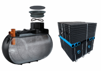 NEO slamavskiljare 2600L med biomodulpaket 18m2