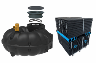 NEO slamavskiljare 3000L med biomodulpaket 18m2