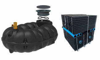 NEO slamavskiljare 5000L med biomodulpaket 36m2